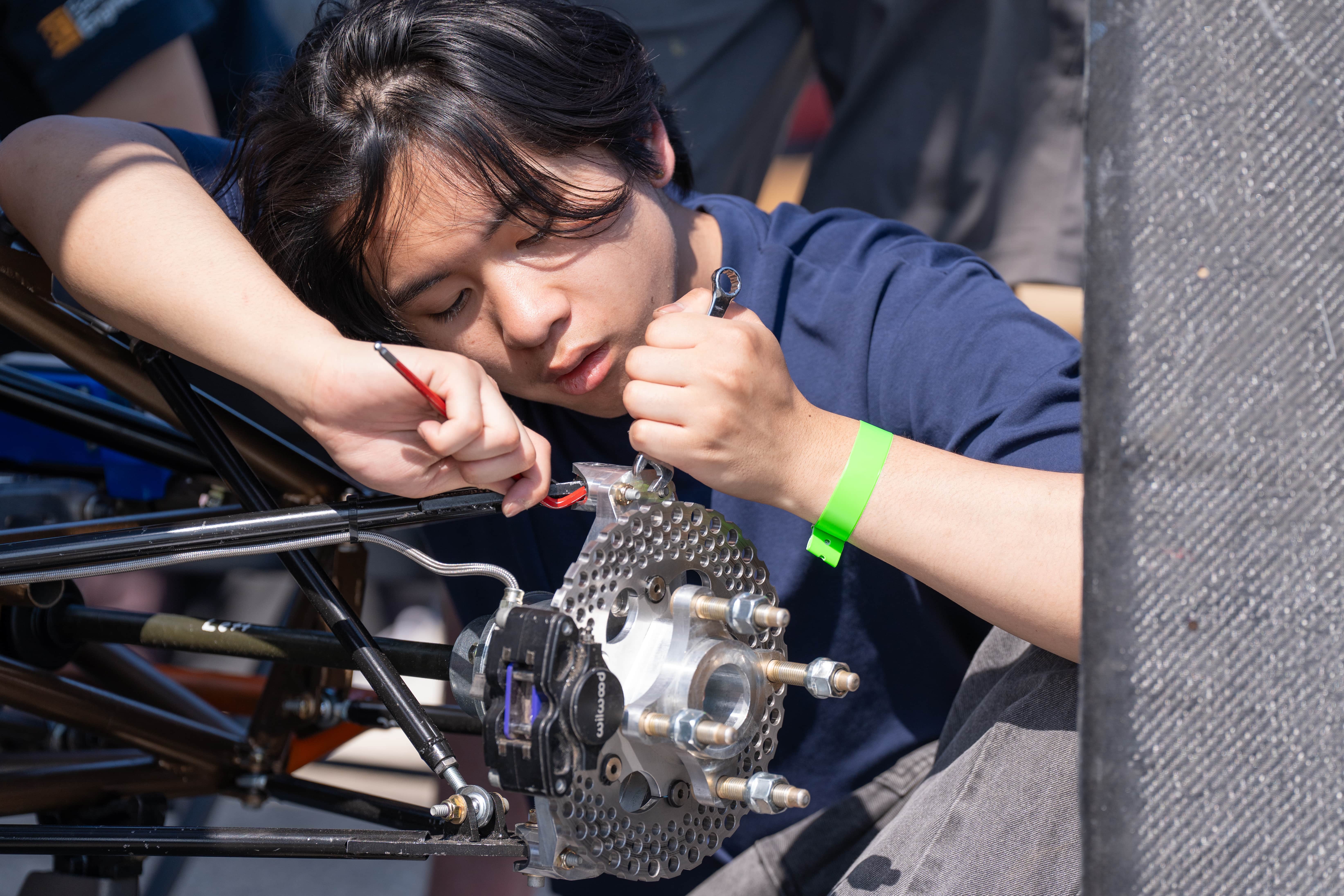 Club Member Working on the Car