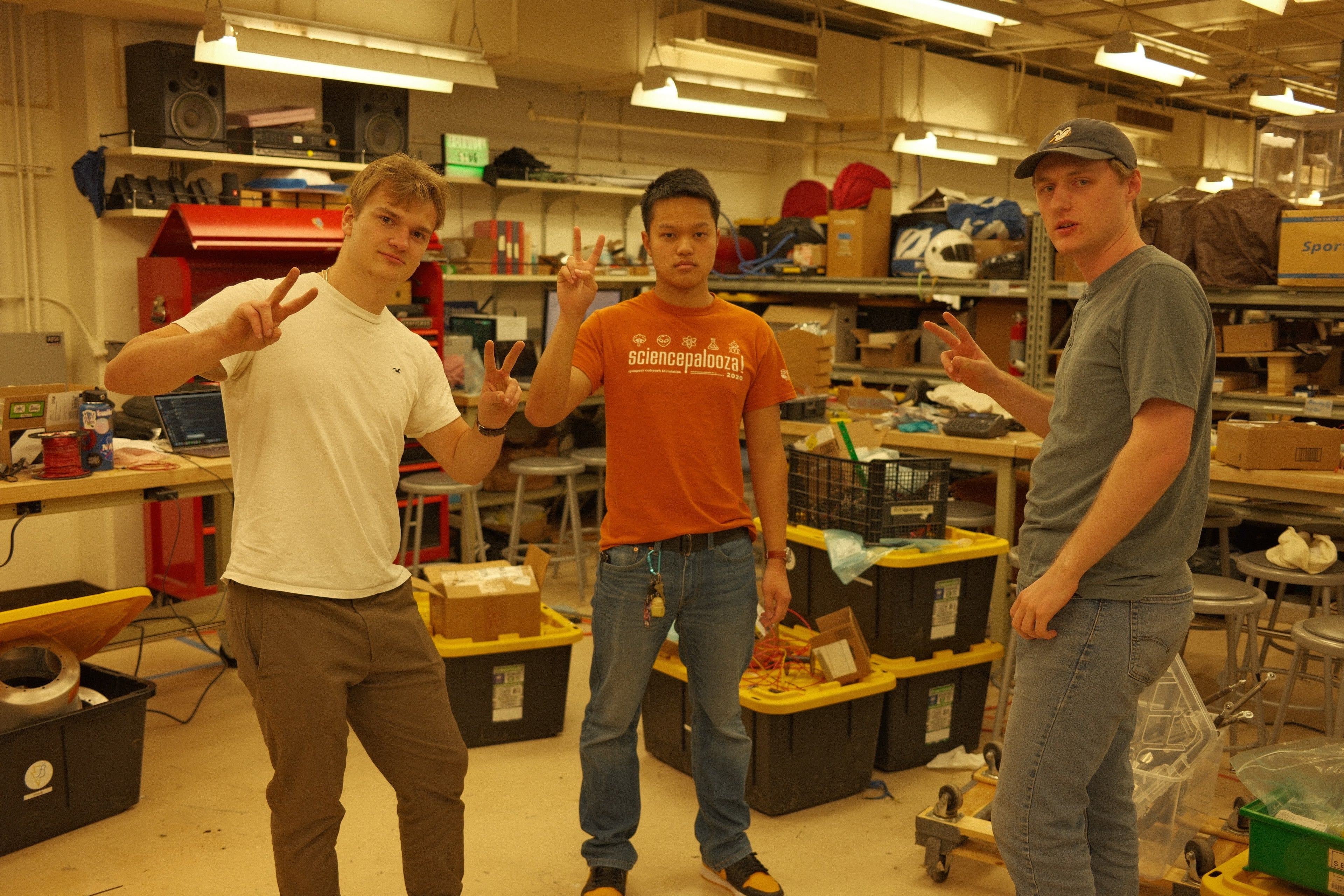 Club Members Outside Having Fun on Their Day off