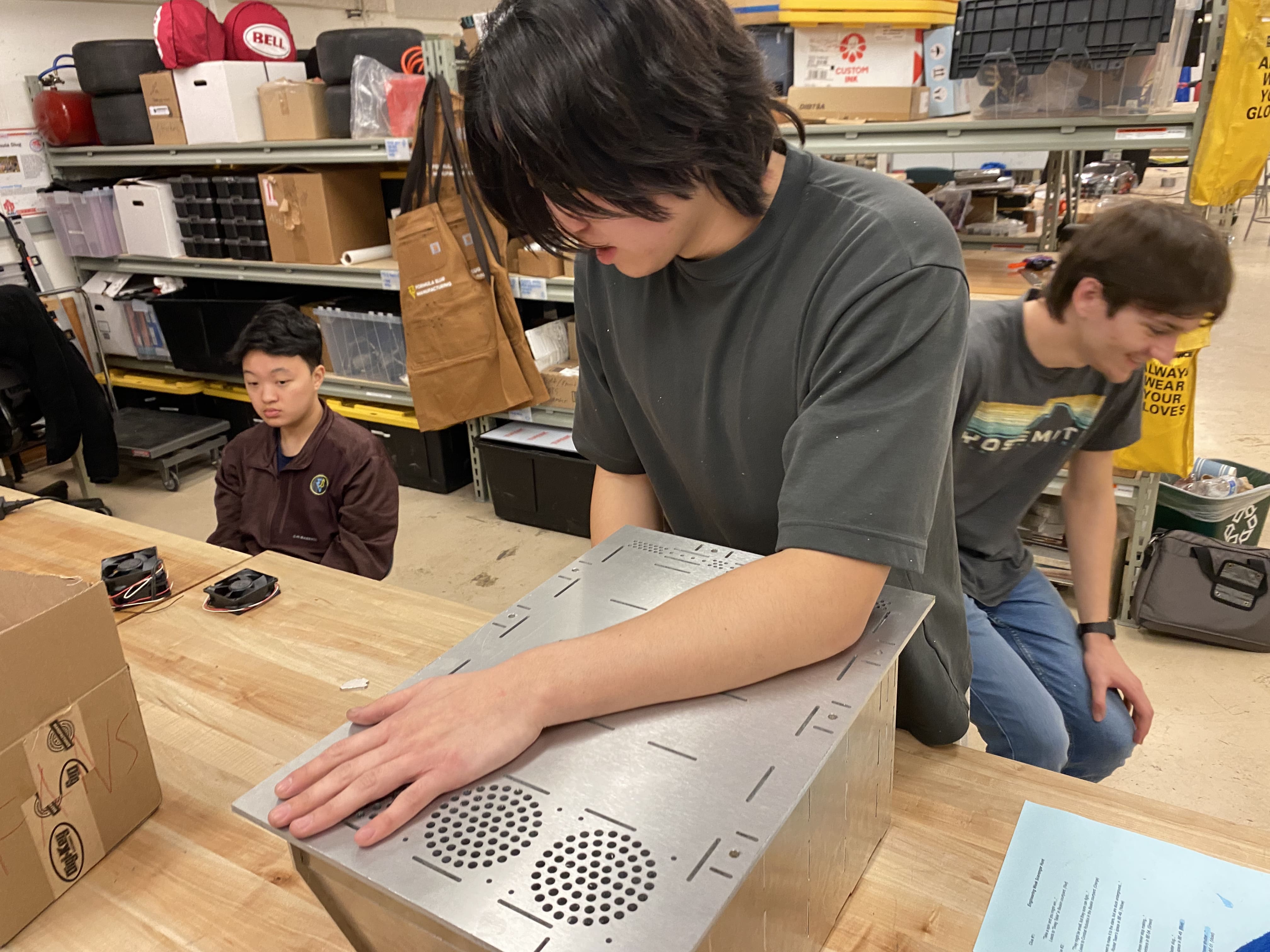 Team Members Put Together the Accumulatorr